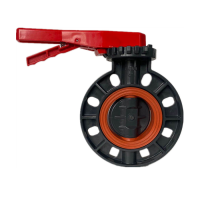 factory trade price FPM lined ball valve wafer ansi handle butterfly valve pvc