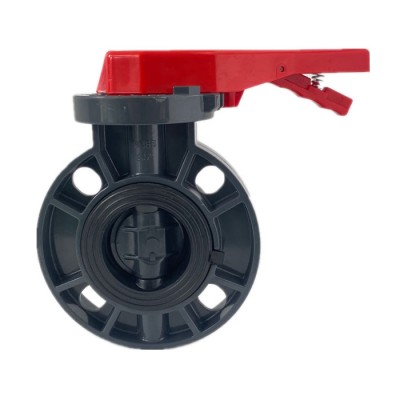 hot sale low price 2.5 inch 75mm ASTM handle wafer butterfly valve pvc