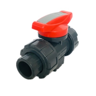 factory price pn16 irrigation valve UPVC double true union ball valve