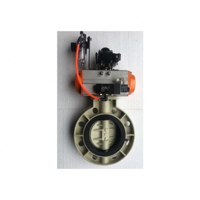 double acting air filter solenoid valve PPH penumatic butterfly valve