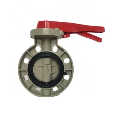 soft EPDM lined multi-position handle PPH butterfly plumbing valve