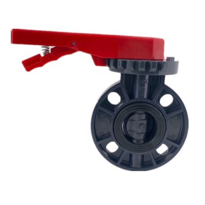 11-year factory trade price 2" to 8" trigger lever butterfly valve pvc